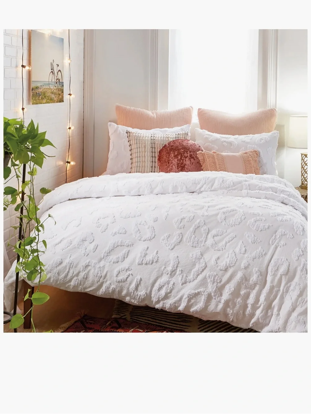 Peri Home 3pc Duvet & Shams Chenille Leopard Queen- Target